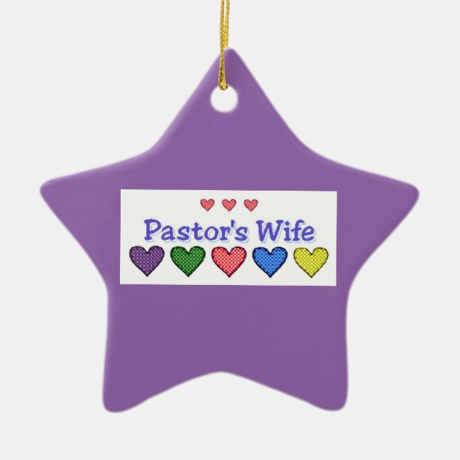Pastors Wife GH Ceramic Ornament (Front)