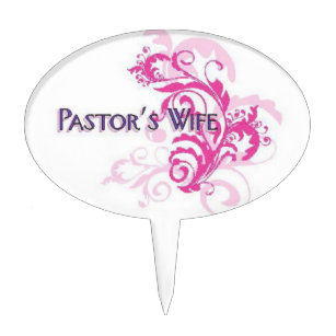 Pastors Wife Pink Cake Picks