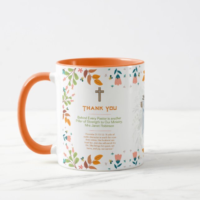 ✝️ Pastor's Wife Wives Appreciation Gift Thank You Mug (Left)
