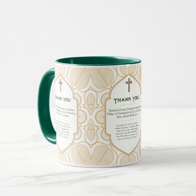 ✝️ Pastor's Wife Wives Appreciation Gift Thank You Mug (Front Left)