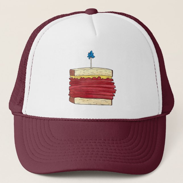 Pastrami on Rye NYC Kosher Jewish Deli Sandwich  Trucker Hat (Front)