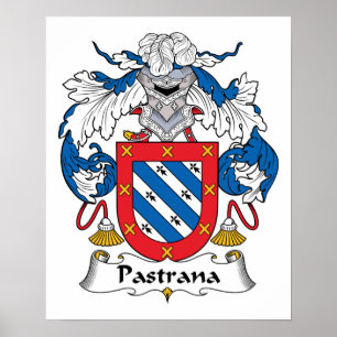 Pastrana Family Crest Poster