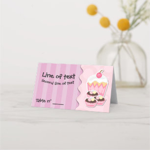 Pastries and sweets place card