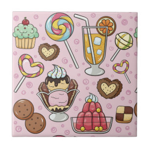 Pastries ceramic tile