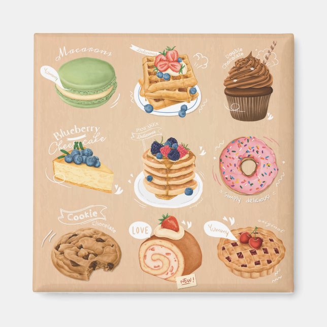 Pastries Magnet (Front)