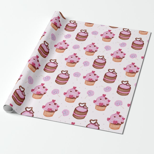 Pastries Wrapping Paper (Unrolled)