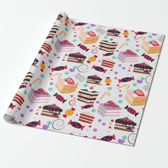Pastries Wrapping Paper (Unrolled)