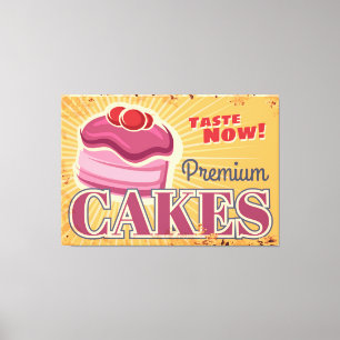 Pastry cake desserts canvas print