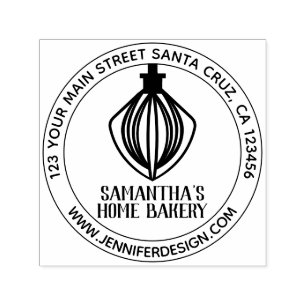 Pastry Cake Mixer Home Bakery Self-inking Stamp