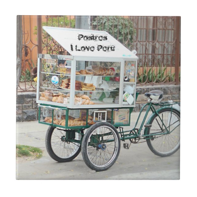 Pastry Cart - I Love Peru Tile (Front)