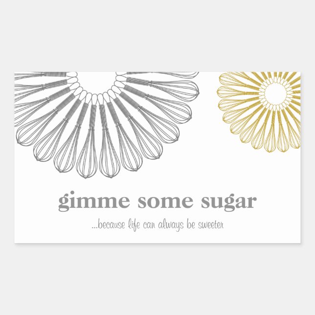 Pastry Chef Baking Whisk Modern Catering Sticker (Front)