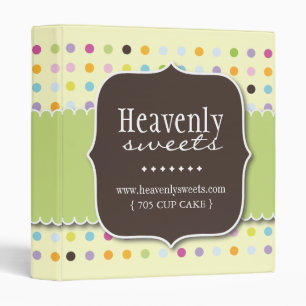 Pastry Chef Cupcake Portfolio Binder