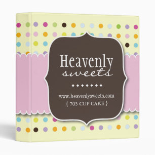 Pastry Chef Cupcake Portfolio Binder