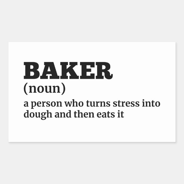 Pastry Chef - Funny Baker Definition Sticker (Front)