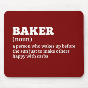 Pastry Chef Funny Definition Mouse Pad
