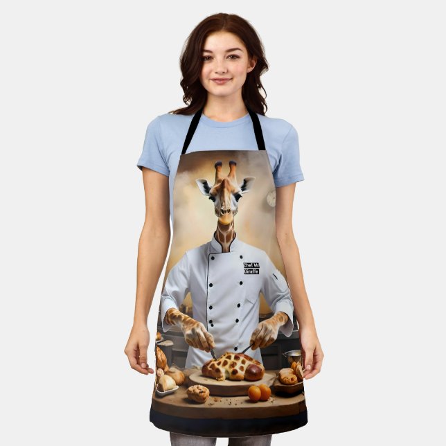 "Pastry Chef Giraffe: Reaching New Heights, Apron (Worn)