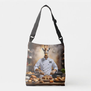 "Pastry Chef Giraffe: Reaching New Heights, Crossbody Bag