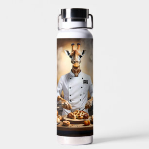 Pastry Chef Giraffe: Reaching New Heights, Water Bottle