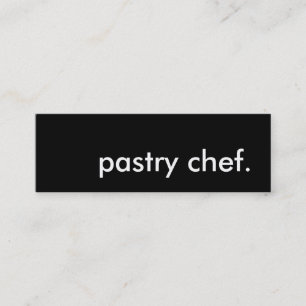 pastry chef. mini business card