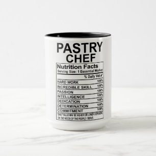 Pastry Chef Nutrition Facts Mug