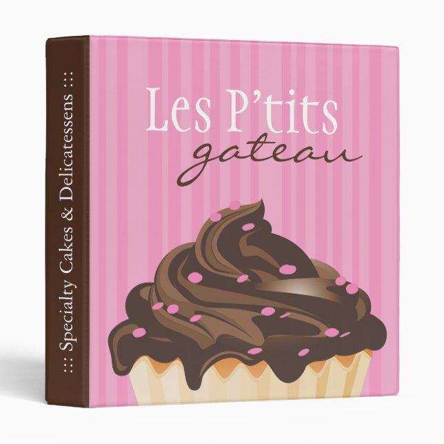 Pastry Chef Portfolio Binder (Front/Spine)