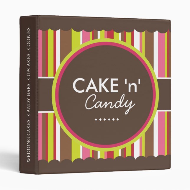 Pastry Chef Portfolio Binder (Front/Spine)