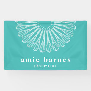 Pastry Chef Whisk Logo Catering  Bakery Business C Banner