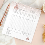 Pastry Cupcake Bakery Order Form Invoice  Notepad<br><div class="desc">Pastry Cupcake Bakery Order Form Invoice</div>