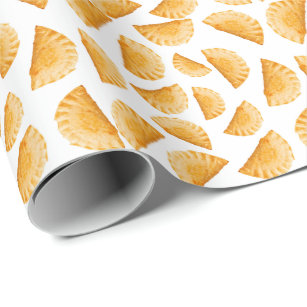 Pastry pie pattern wrapping paper