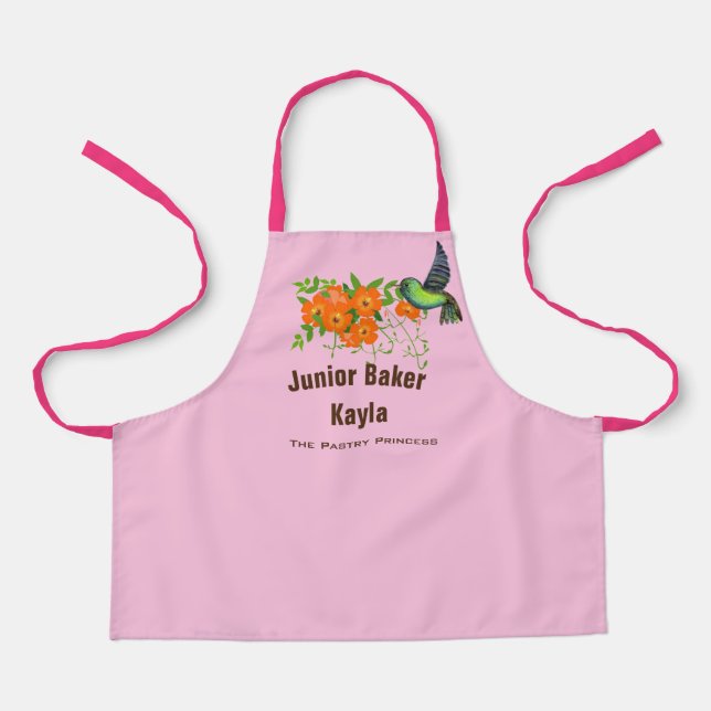 Pastry Princess Kids Apron - Junior Baker Gift (Front)