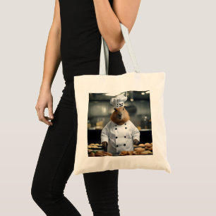 Pastry Prowess: The Culinary Capybara Tote Bag