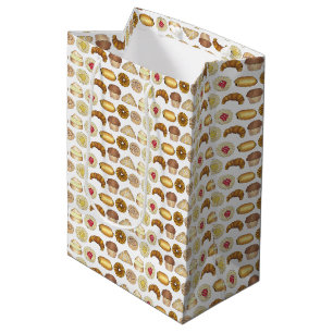 Pastry Tray Croissant Danish Muffin Baked Goods Medium Gift Bag