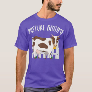 Pasture Bedtime Funny Cute Cow Pyjamas PJ  T-Shirt