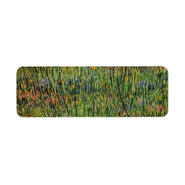 Pasture en fleurs par Vincent van Gogh (Devant)