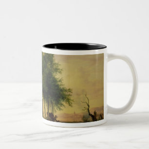Pasture land Two-Tone coffee mug