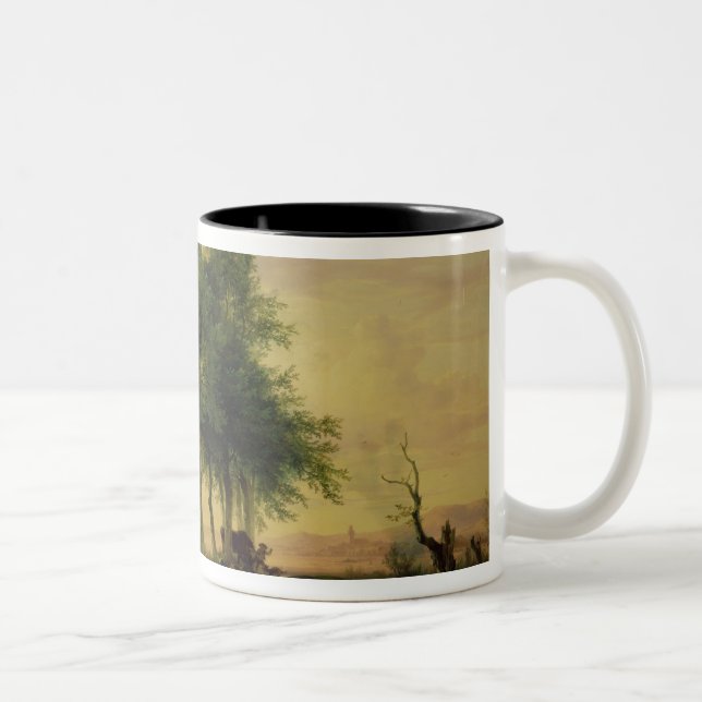 Pasture land Two-Tone coffee mug (Right)