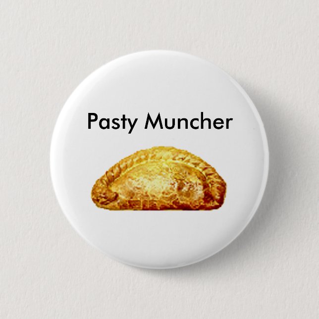 Pasty Muncher 2 Inch Round Button (Front)