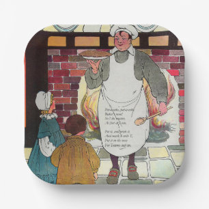 Pat-a-cake, pat-a-cake, Baker's man Paper Plate