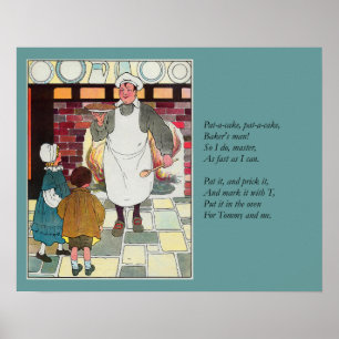 Pat-a-cake, pat-a-cake, Baker's man Poster