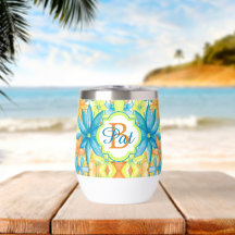 Pat Mosaic Wine Tumbler