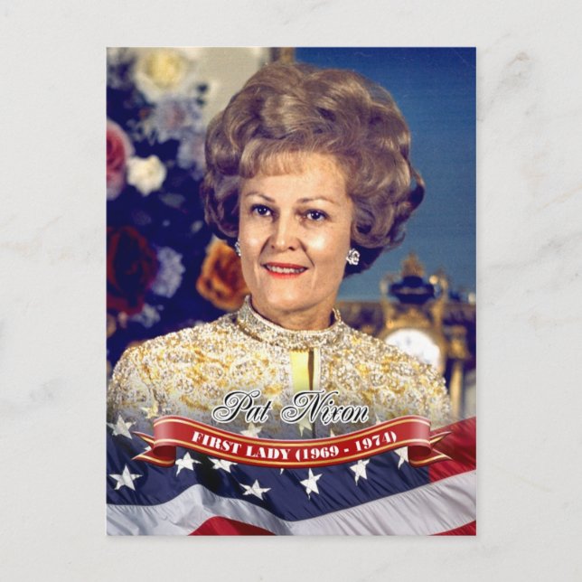Pat Nixon, First Lady of the U.S. Postcard (Front)