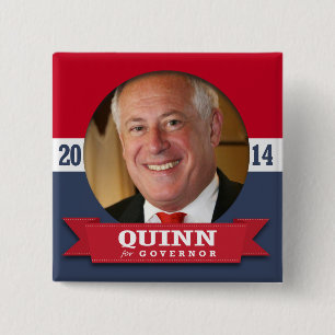 PAT QUINN CAMPAIGN 2 INCH SQUARE BUTTON