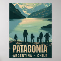 Patagonia Argentina Chili Vintage Travel Place 