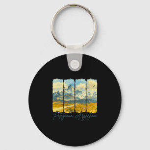 Patagonia Argentina Traveling Brushstroke Patagoni Keychain