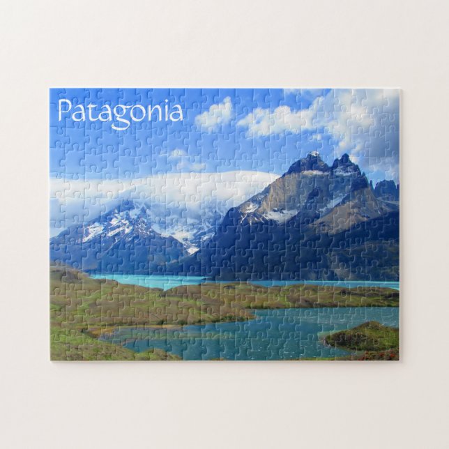 patagonia cuernos waters jigsaw puzzle (Horizontal)