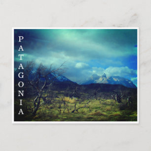 patagonia dusk landscapes postcard