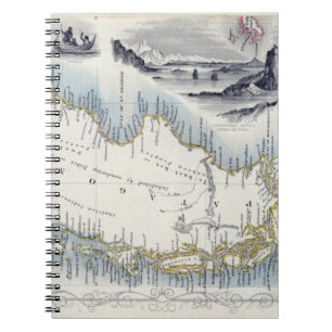 Patagonia, from a Series of World Maps published b Notebook