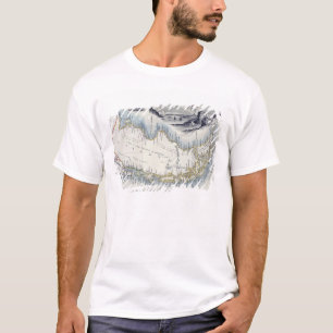 Patagonia, from a Series of World Maps published b T-Shirt