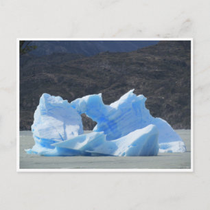 patagonia iceberg blue postcard
