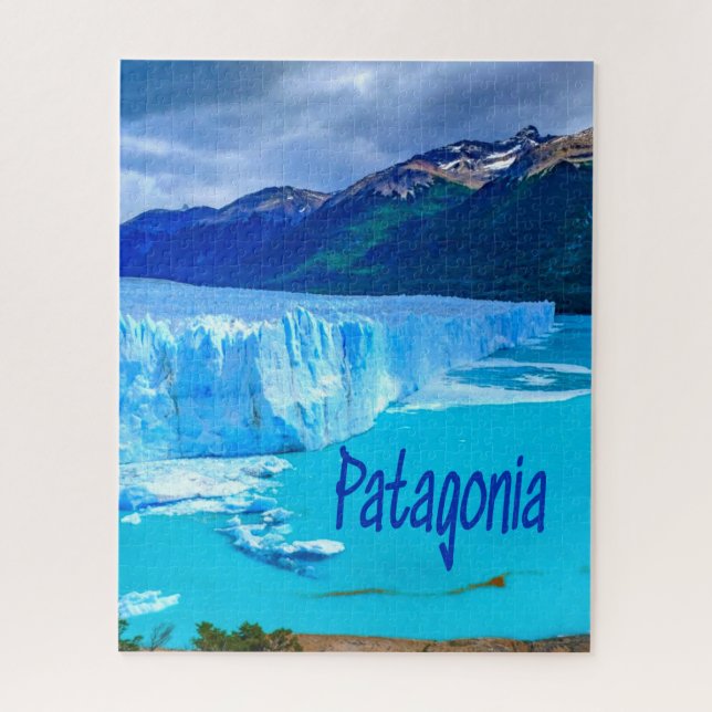 Patagonia South America Glacier and Mountains Jigsaw Puzzle (Vertical)